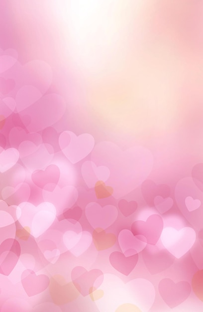O fundo do amor e da paixão Ilustração em forma de coração