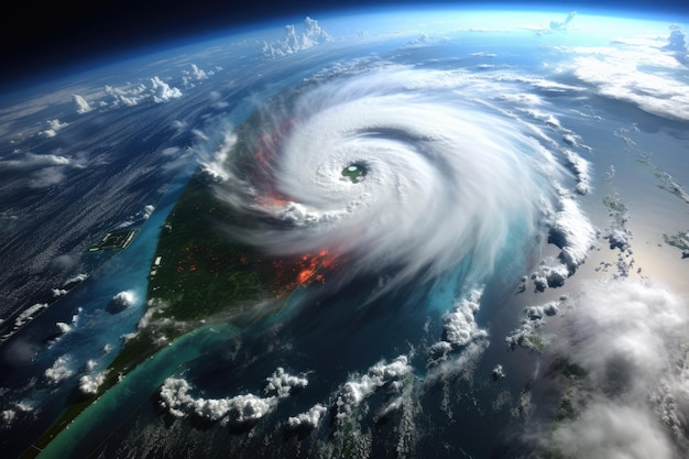 O furacão no estado da Flórida, nos Estados Unidos, gerou Ai.