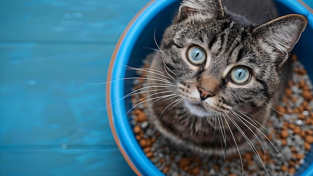 Foto o gato com flutd pode evitar a caixa de lixo devido a problemas do trato urinário.