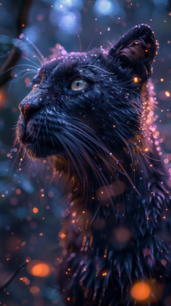 O gato da noite.
