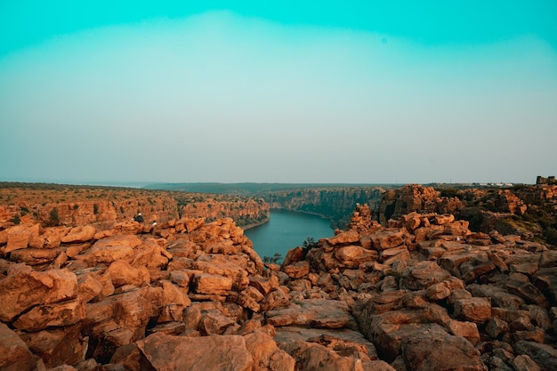 Foto o grand canyon da índia - gandikota