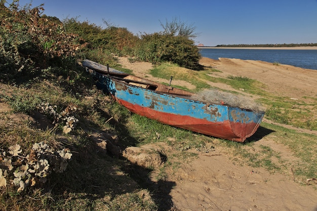 O grande rio Nilo, África do Sudão