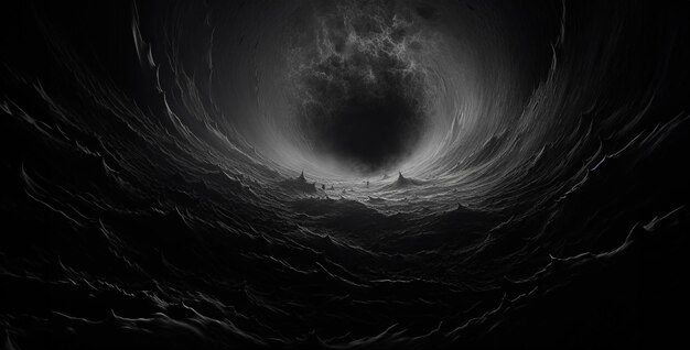 O horizonte de eventos de um buraco preto é um universo inspirador.