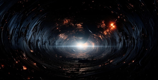 O horizonte de eventos de um buraco preto é um universo inspirador.