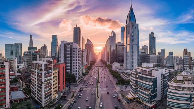 O horizonte de Makati