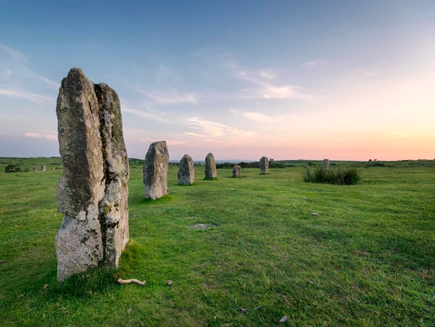 O Hurlers Stone Circle em Bodmin Moor