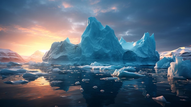 O iceberg é uma ameaça oculta e um símbolo da mudança climática