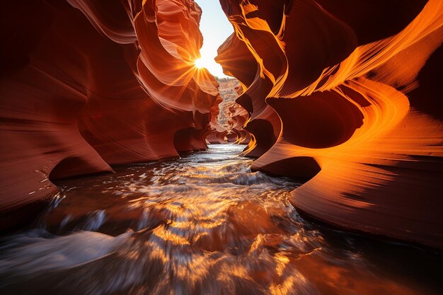 Foto o incrível slot canyon, na américa