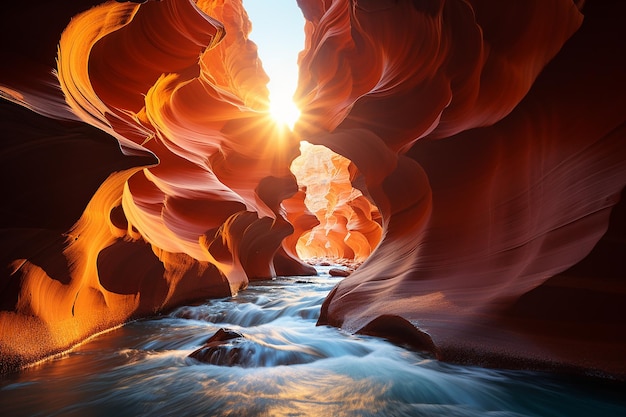 Foto o incrível slot canyon, na américa