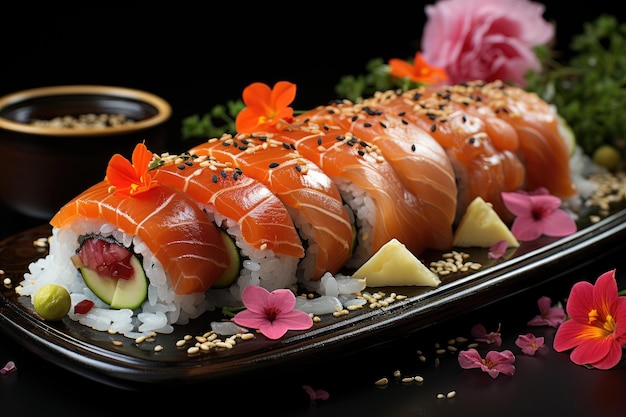 O influenciador explora a diversidade do sushi em análises cativantes de IA generativa