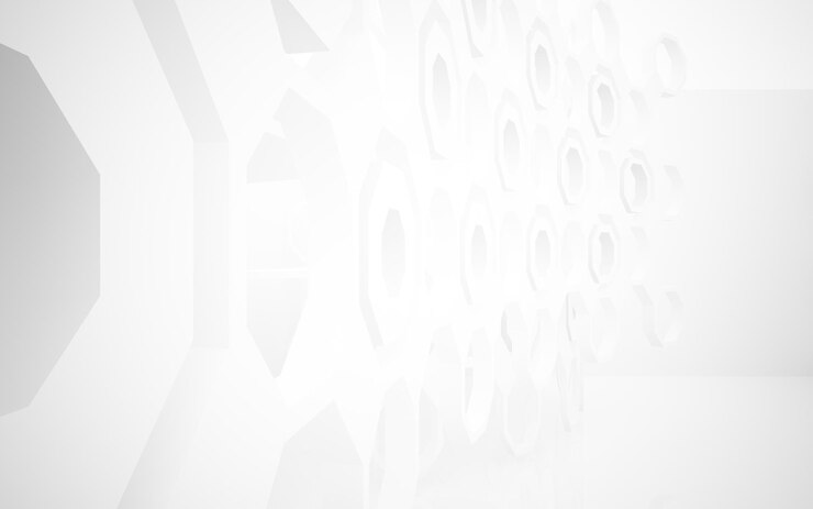Foto o interior branco abstrato destaca o futuro. fundo arquitetônico. ilustração 3d e renderização