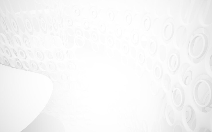 Foto o interior branco abstrato destaca o futuro. fundo arquitetônico. ilustração 3d. renderização 3d