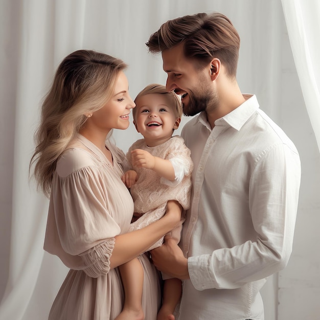 O laço inquebrável que captura o amor entre um pai, um filho e uma mãe