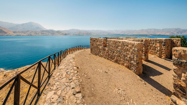 O lago Van é o maior lago da Turquia, Van, Turquia