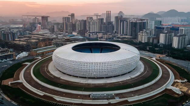 Foto o local principal dos jogos olímpicos da juventude asiática em shantou, guangdong