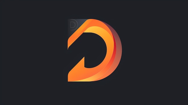 Foto o logotipo laranja e laranja da letra e