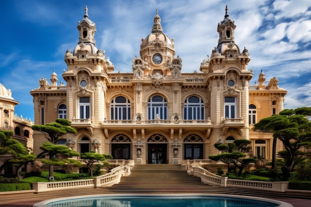 O luxuoso cassino de Monte Carlo, um paraíso para o jogo e o entretenimento na Costa Azul da Europa