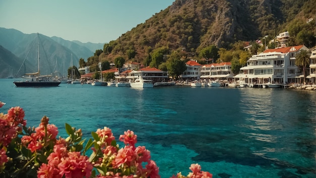 Foto o magnífico mar de marmaris