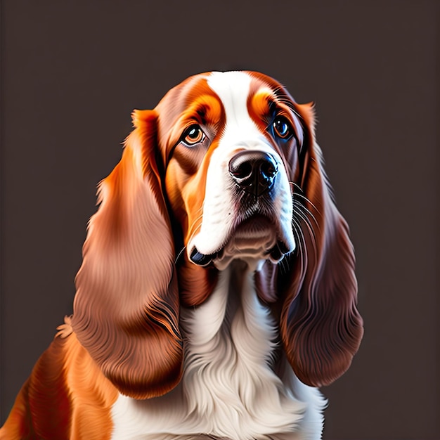 O mais belo cocker spaniel inglês isolado em fundo transparente Retrato de um cachorro fofo