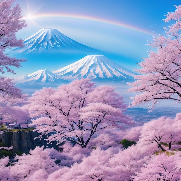 O majestoso Monte Fuji, um marco icônico do Japão