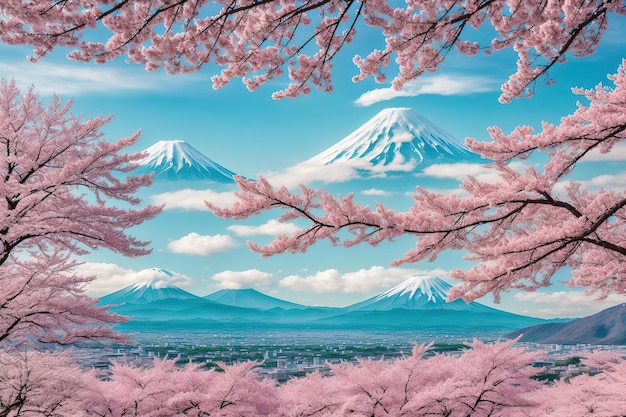 O majestoso Monte Fuji, um marco icônico do Japão