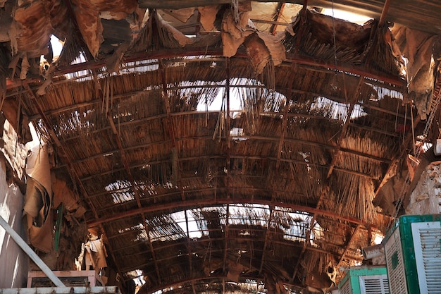 O mercado local em cartum, sudão