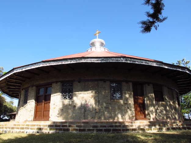 Foto o mosteiro ortodoxo no coração da áfrica, etiópia