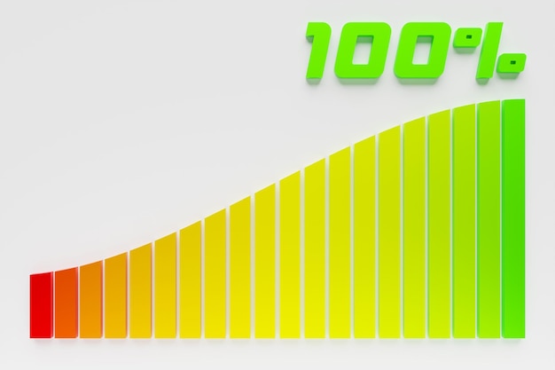 O nível de satisfação do cliente Indicador de nível de risco Medidor infográfico Colorido conjunto infográfico de ícones de velocímetro Ilustração 3D