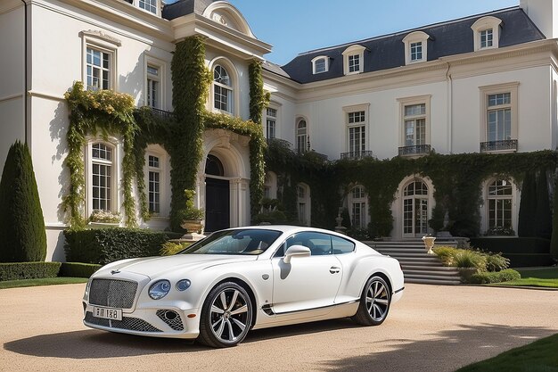 Foto o novo bentley continental gt, um carro desportivo de luxo e lindo.