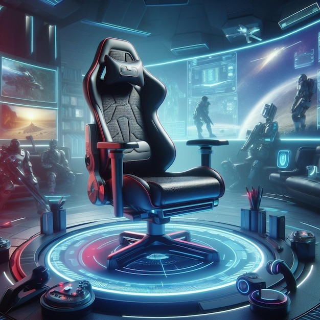 Foto o objetivo da cadeira gamer é trazer ergonomia e conforto ao usuário como