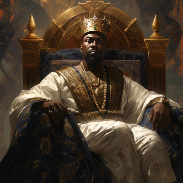 O olhar majestoso de Mansa Musa imortalizado num retrato pintado real