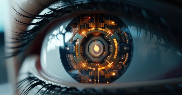 O olho humano transforma-se em visão robótica