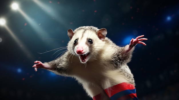 Foto o opossum nos jogos olímpicos
