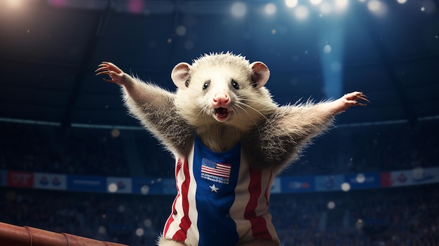 Foto o opossum nos jogos olímpicos