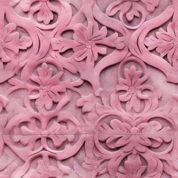 O padrão elegante em um pedaço de concreto rosa