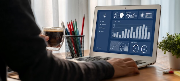 O painel de dados de negócios fornece análises de inteligência de negócios modernas