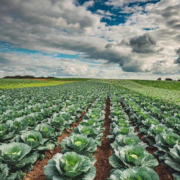 O País das Maravilhas do repolho, onde a vegetação se encontra com a serenidade