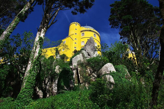 O Palácio da Pena na cidade Portugal de Sintra