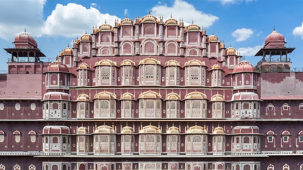 O palácio de Hawa Mahal, em Jaipur