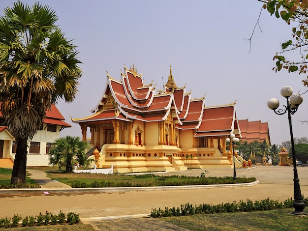 O palácio em vientiane, laos