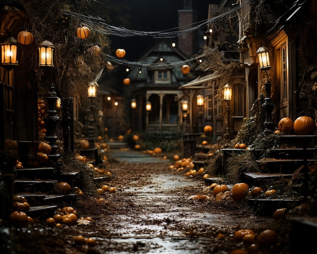 Foto o pano de fundo da noite de halloween de kate yard