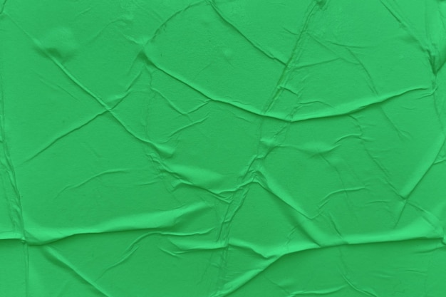 O papel verde em branco é fundo de textura amassado Fundos de textura de papel amassado para vários fins