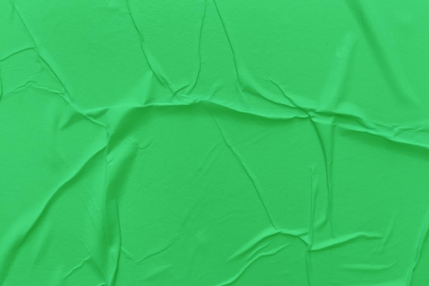 O papel verde em branco é fundo de textura amassado Fundos de textura de papel amassado para vários fins