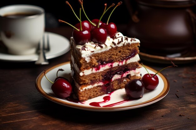 O par perfeito de cereja celestial e bolo de café ar 32