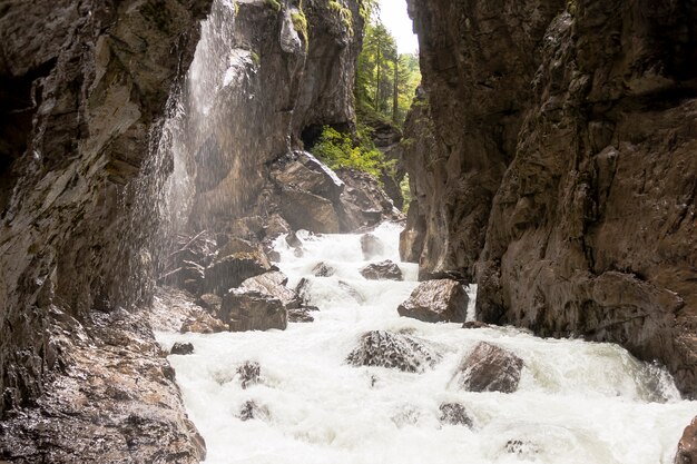 O Partnachklamm na Baviera Alemanha