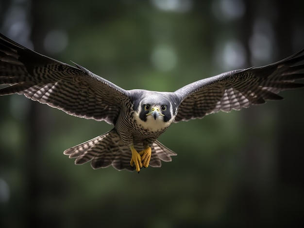 O Peregrine Falcon39s Velocidade de mergulho e precisão em movimento