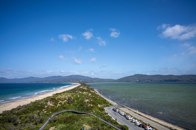 Foto o pescoço na ilha bruny, na tasmânia, austrália