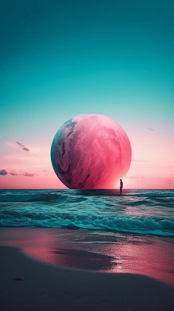 O planeta rosa do videoclipe