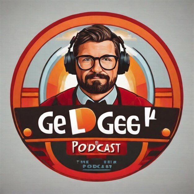 O podcast do geek do logotipo