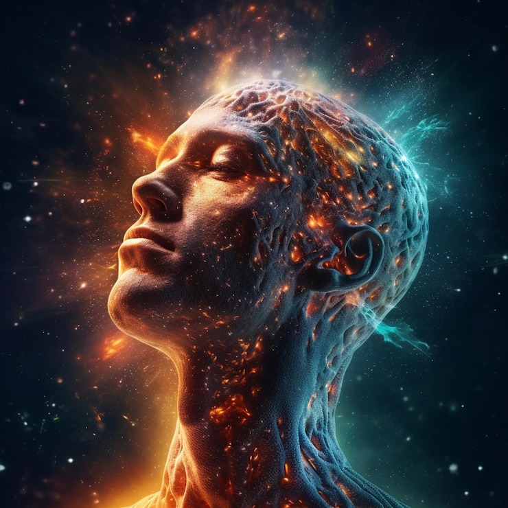 Foto o poder da mente e meditação energias positivas